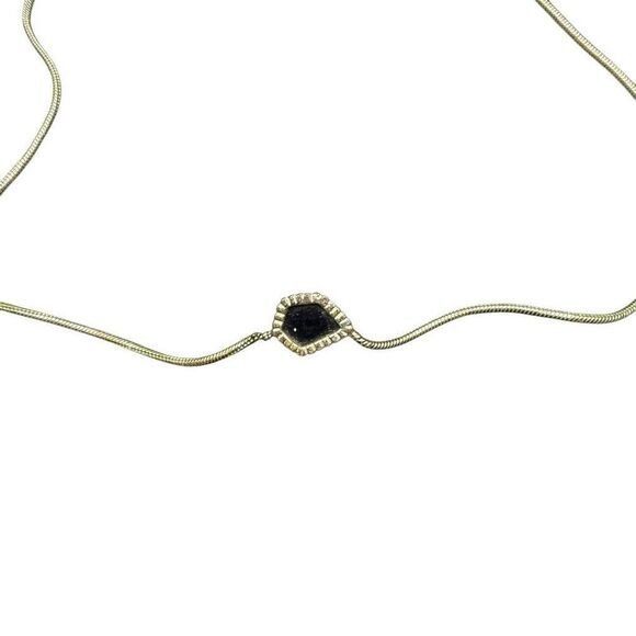 Kendra Scott Small Black Stone Necklace - Picture 6 of 7